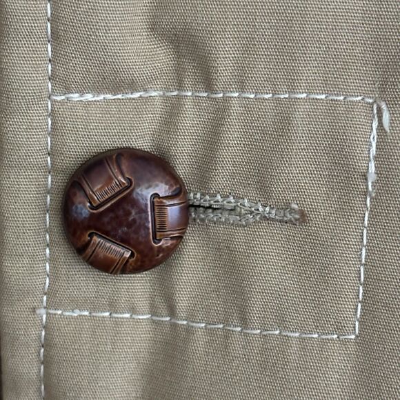 VNTG Cal Craft Barn Coat Men L Brown Lined Chore Jacket Work Farm Ranch Hunt USA - Picture 7 of 13